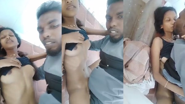 college building ki sidhiyo mai choda sexy girlfriend ko