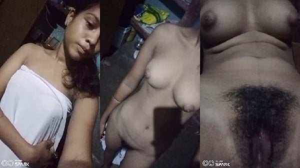 village teen girl nai dikhai apni hairy chut