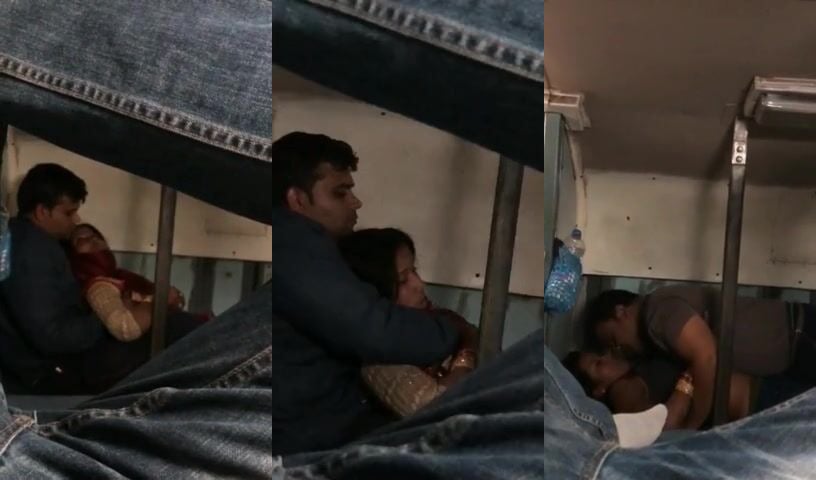 chalti hui train me choda desi couple ne