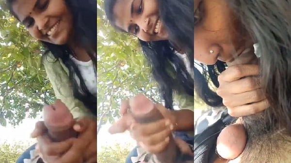 cute mallu girl ka outdoor handjob or blowjob video